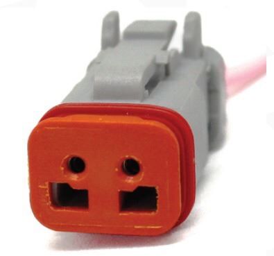 DEUTSCH İŞ MAKİNASI 2 PİN KIRMIZI KABLOLU