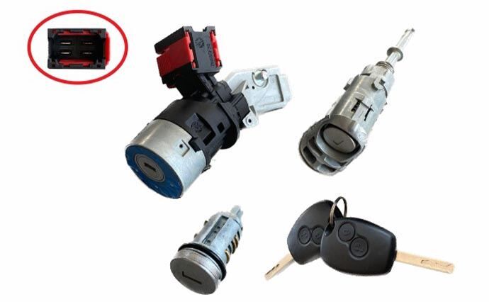 KONTAK SETİ / KONTAK + SOL KAPI ŞİFRE + DEPO MASTER III - FLUENCE - CLIO III - TRAFIC III