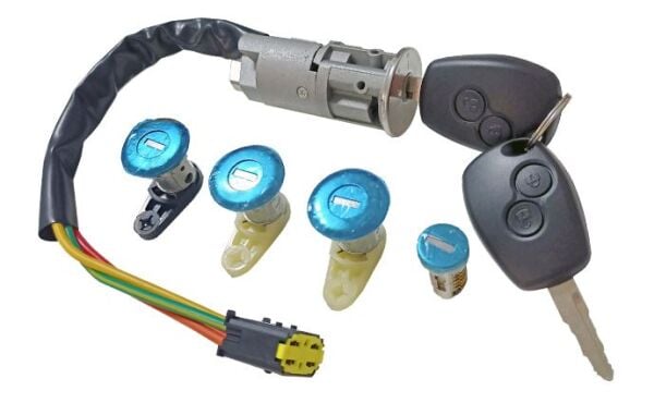 KOMPLE SETİ RENAULT SYMBOL - CLIO DACİA LOGAN SANDERO ***1 KONTAK + 4 ŞİFRE