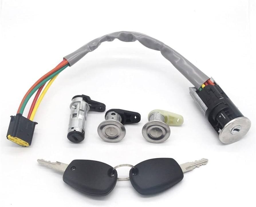 KONTAK SETİ DACIA LOGAN - SANDERO 09-14 - DUSTER (KONTAK + 2 ÖN KAPI ŞİFRE + 1 BAGAJ KİLİDİ)