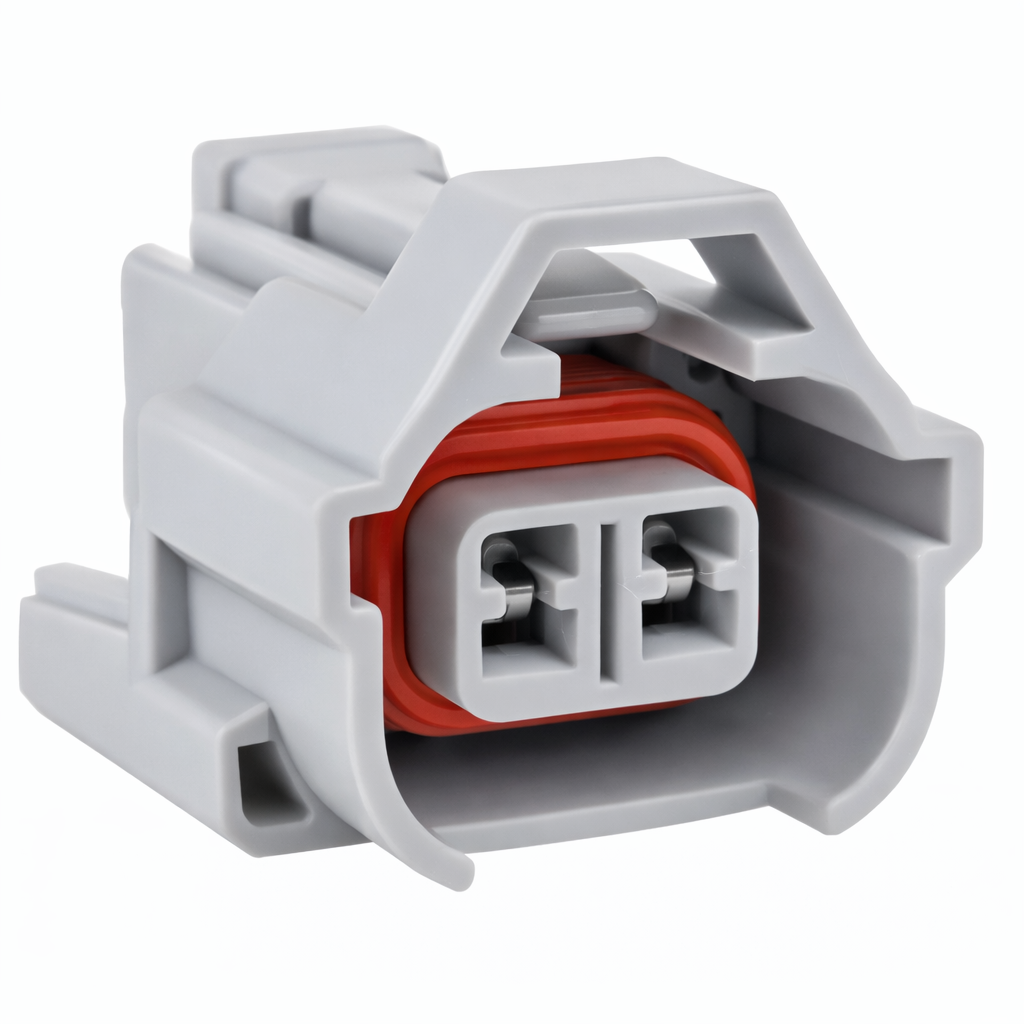 51-1082 DENSO DİZEL & JAPON ARAÇ BENZİNLİ ENJEKTOR SOKETI ( 2 PIN ) TRANSİT JUMPER BOXER ** ÜST TIRN