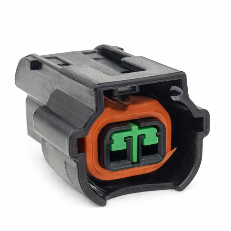 DENSO ENJEKTÖR SOKETİ VW - NISSAN - MITSUBISHI ***ÜST TIRNAK / SİYAH  ( 2 PIN )