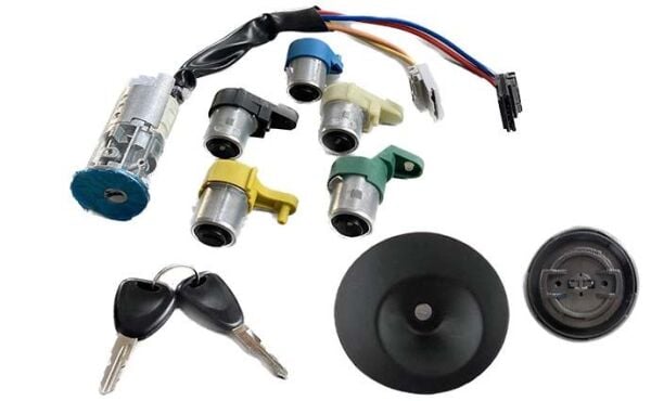 KOMPLE KONTAK + SET ( KONTAK+5 ŞİFRE+DEPO KAPAĞI ) KANGOO 03 -- ****TERMİK BOYU 35 CM