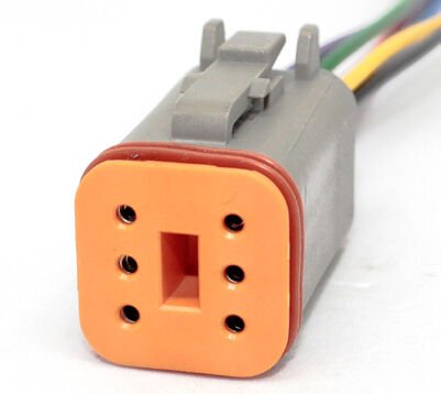 51-1306K İŞMAKİNASI DEUTSCH SOKET DT06-6S *****KABLOLU ( 6 PIN )