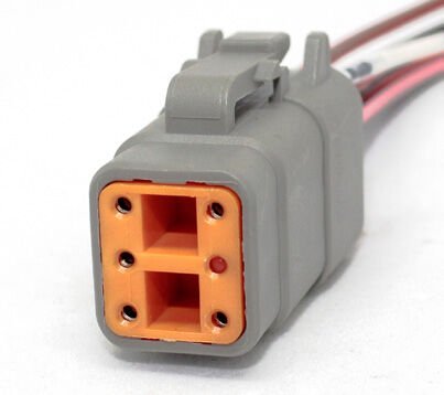 51-1398 İŞ MAKİNASI DEUTSCH ( YM ) SOKET *****KABLOLU DTM04-6S ( 6 PIN )