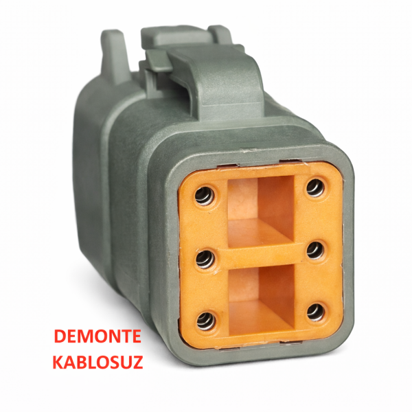 51-1398 İŞ MAKİNASI DEUTSCH ( YM ) SOKET *****KABLOSUZ DTM04-6S ( 6 PIN )