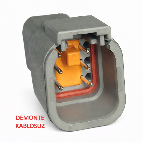 51-1399 İŞ MAKİNASI DEUTSCH ( YM ) SOKET KARSILIGI *****KABLOSUZ DTM04-6P