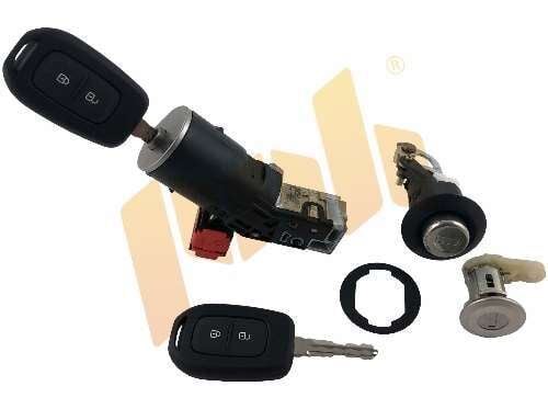 KOMPLE KONTAK+ŞİFRE SETİ DACİA LOGAN I - II MCV DUSTER SANDEO LODGY FLUENCE 2 AD KUMANDALI 2 ŞİFRELİ