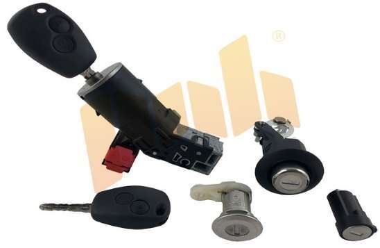 KOMPLE KONTAK + ŞİFRE SETİ DACIA LOGAN - DUSTER 2 AD KUMANDALI 2 BUTONLU 1 KONTAK+3 ŞİFRE BOŞ KUMAND