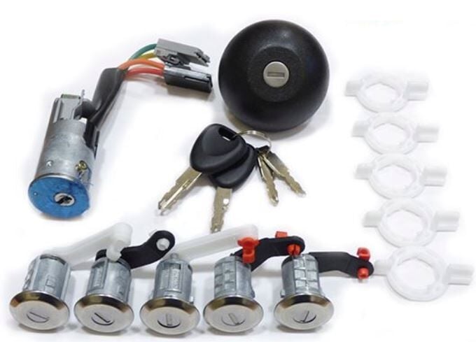 KONTAK ANAHTAR SETİ MASTER TRAFIC VIVARO MOVANO KAPI KİLİDİ ŞİFRE SET+DEPO KAPAK TERMİK BOY 16CM