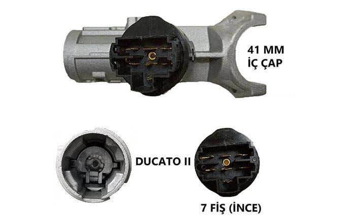 KONTAK GÖVDESİ + TERMİK FIAT DUCATO II BOXER II JUMPER II *** ANAHTARSIZ ( TERMİK İNCE 7