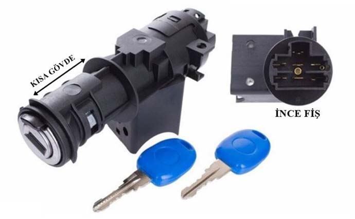 KOMPLE KONTAK + ANAHTAR FIAT DOBLO ALBEA PALIO MAREA *** ANAHTARLI