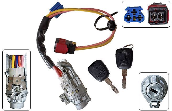 KOMPLE ANAHTARI PEUGEOT P406 1999 - 2004 *** TERMİK BOYU 46 CM ***