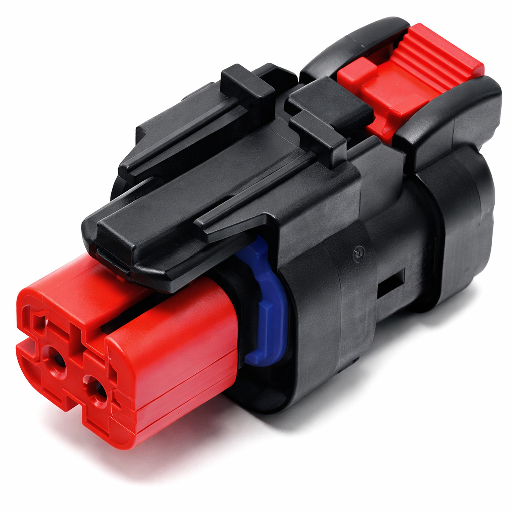 İŞ MAKİNASI SOKETİ KIRMIZI (2 PİN)