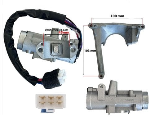 KONTAK ANAHTARI HYUNDAI ACCENT 1999-2005 **** TERMİK BOYU 39 CM ****