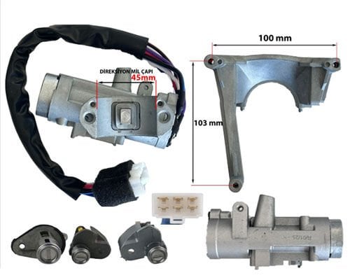 KONTAK SETİ HYUNDAI ACCENT (KONTAK+KAPI+BAGAJ KİLİT ŞİFRE)