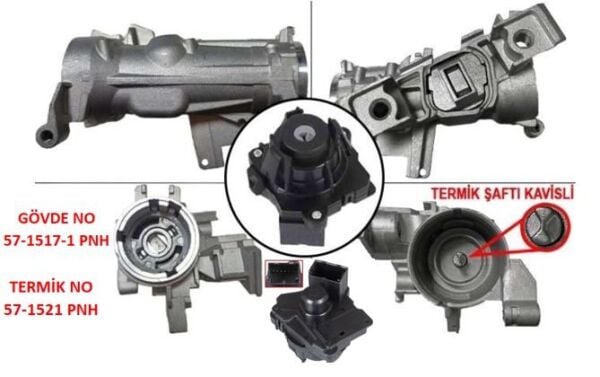 KONTAK GÖVDESİ + TERMİK VW CADDY V GOLF VII & AUDI A1 & SKODA KAMIQ OCTAVIA & SEAT ARONA LEON